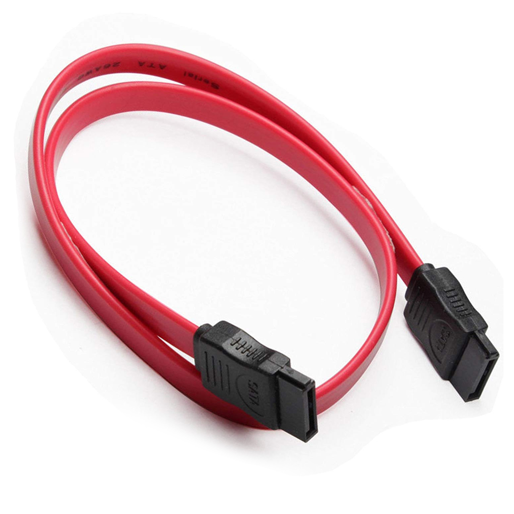 Кабель SATA прямой без защелки жестких дисков и SSD 0,4 м Красный (780)