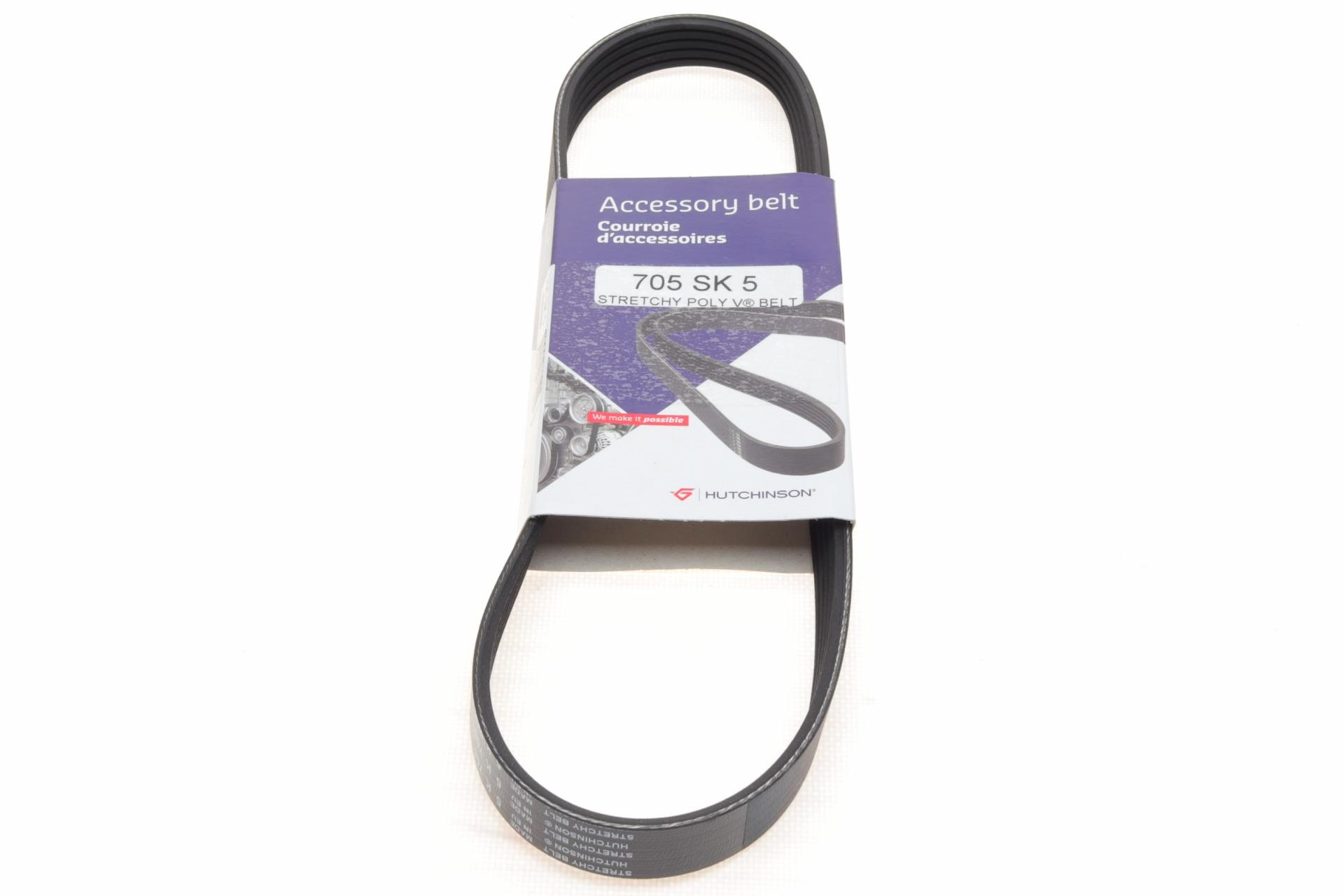 Ремень генератора HUTCHINSON Ford C-Max/Focus/Volvo S40 1.8-2.0 06-12 705 SK (5)