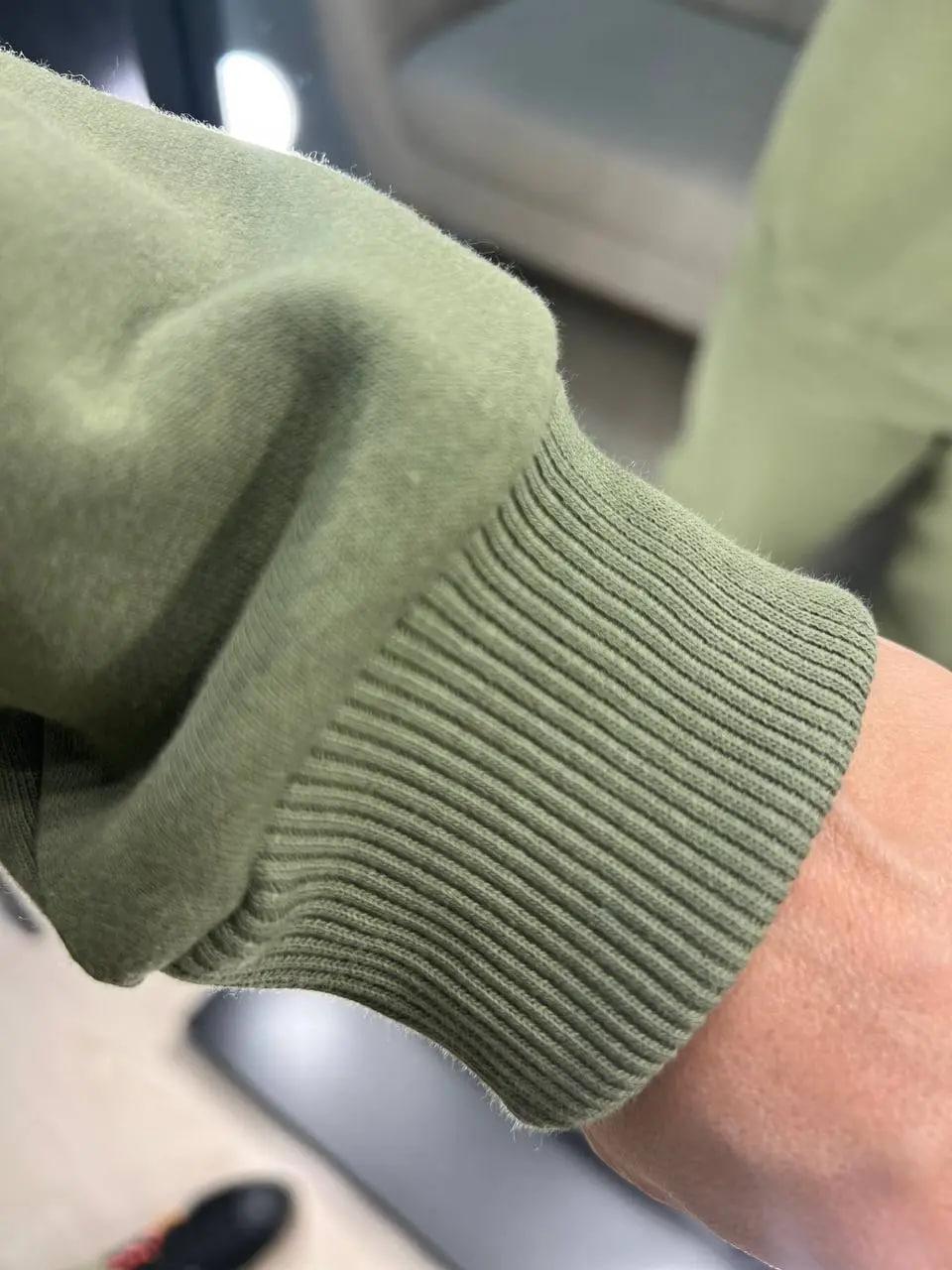 Свитшот женский PEPPER MINT 24-14 базовый простой удлиненный оверсайз M Хаки (947) - фото 5 Свитшот женский PEPPER MINT 24-14 базовый простой удлиненный оверсайз M Хаки (947) - фото 5