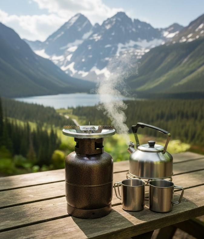 Балон кемпінговий газовий з пальником 8 л Коричневий (2104618758) - фото 6 Балон кемпінговий газовий з пальником 8 л Коричневий (2104618758) - фото 6