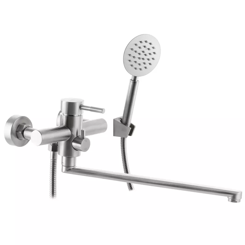 Смеситель для ванны Zerix SUS-006 EURO из нержавеющей стали