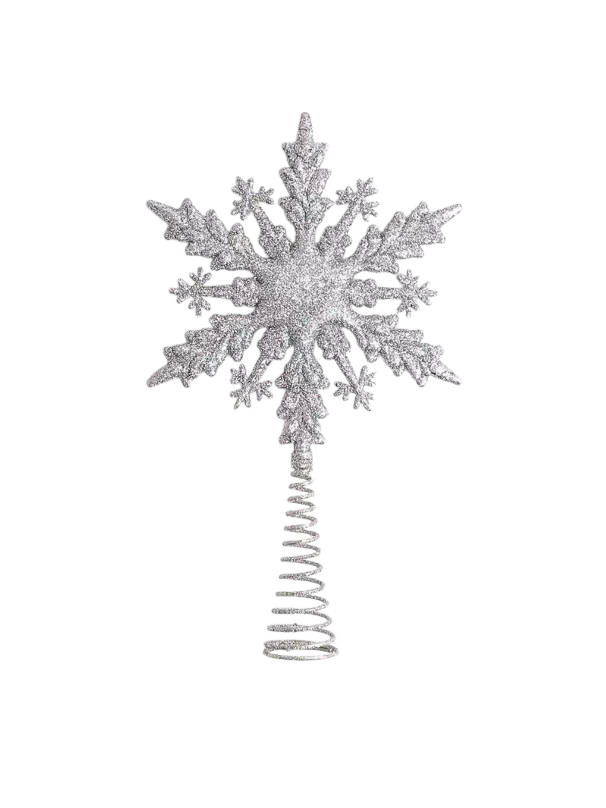 Верхівка для ялинки Зірка декор 210x126 мм Сріблястий (181890) Верхівка для ялинки Зірка декор 210x126 мм Сріблястий (181890)
