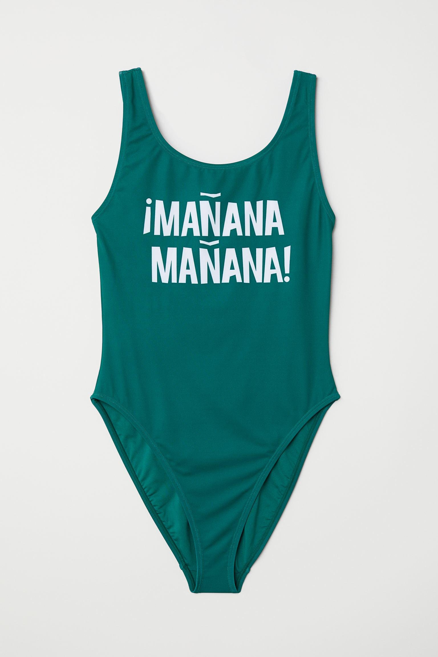 Купальник H&M р. 36 Темно-зеленый (19056443008)