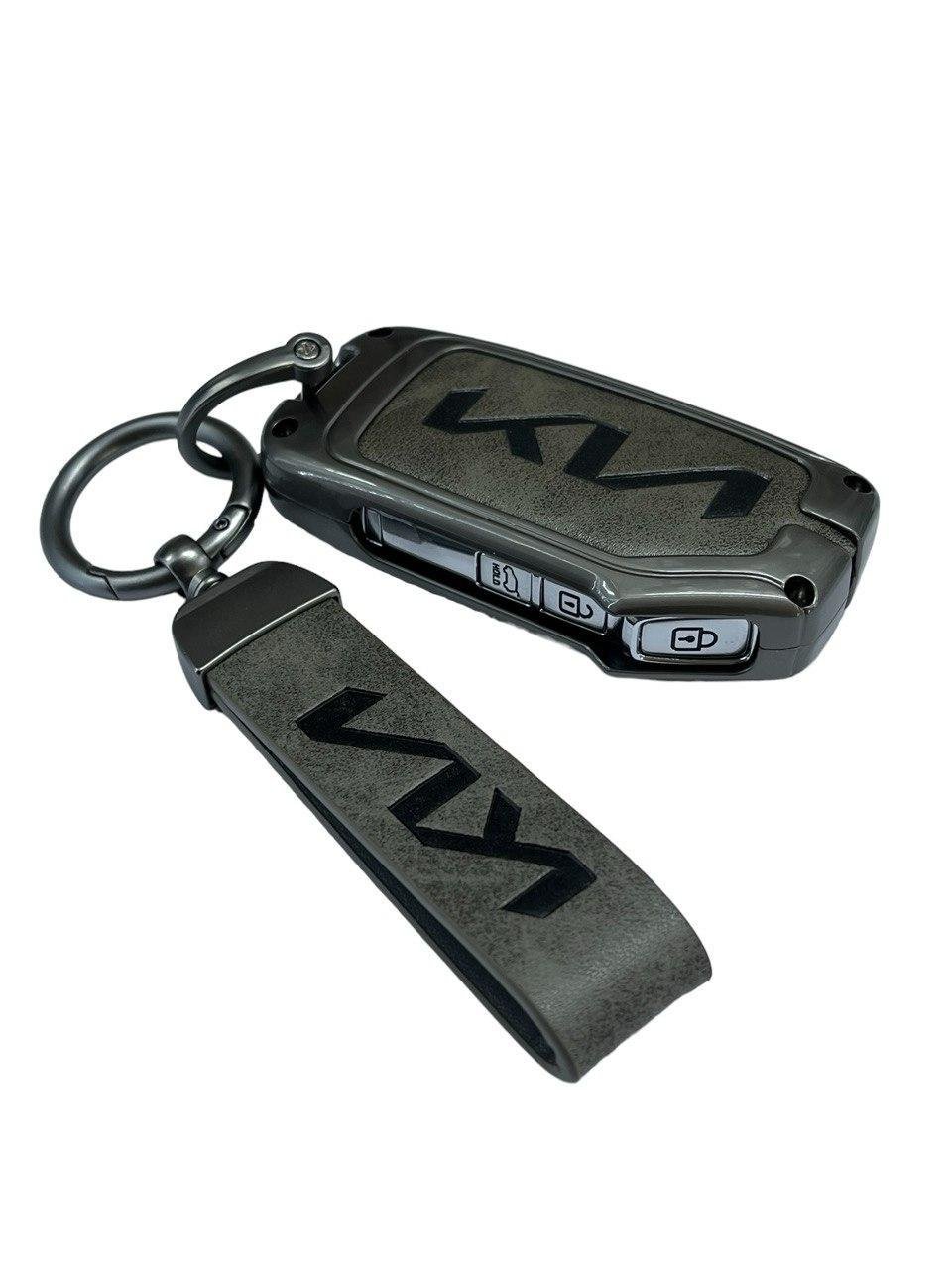 Чохол MK01 для смарт ключа Kia Sportage/Ray/Rio/Soul/Sorento/Telluride/Cerato Grey (2322664752)