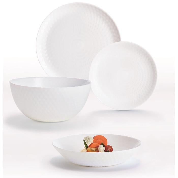 Столовий сервіз Luminarc Pampille White 19 пр. (6785916)