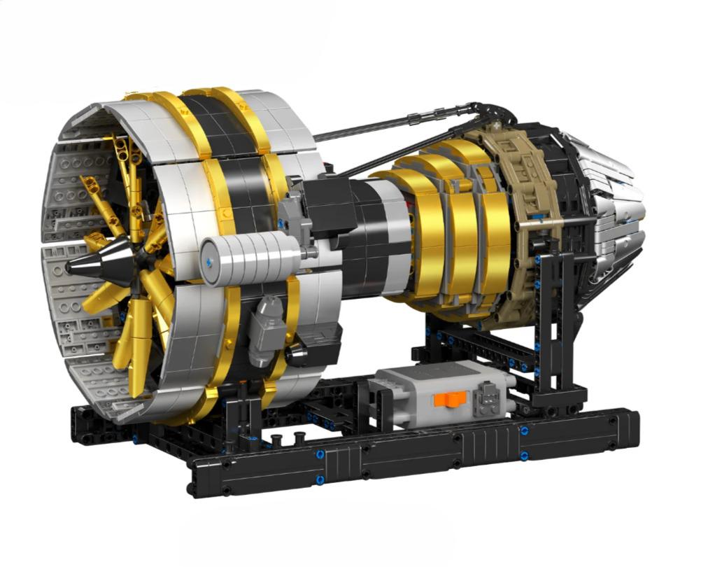 Конструктор Motorised Turbine Engine Mould King Авиационный двигатель 2256 дет. (25471078) - фото 2 Конструктор Motorised Turbine Engine Mould King Авиационный двигатель 2256 дет. (25471078) - фото 2