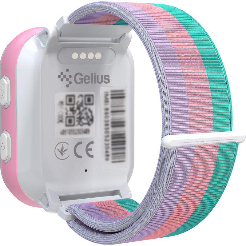 Смарт-годинник дитячий Gelius GP-PK008 Rainbow з GPS/4G White (98500) - фото 4