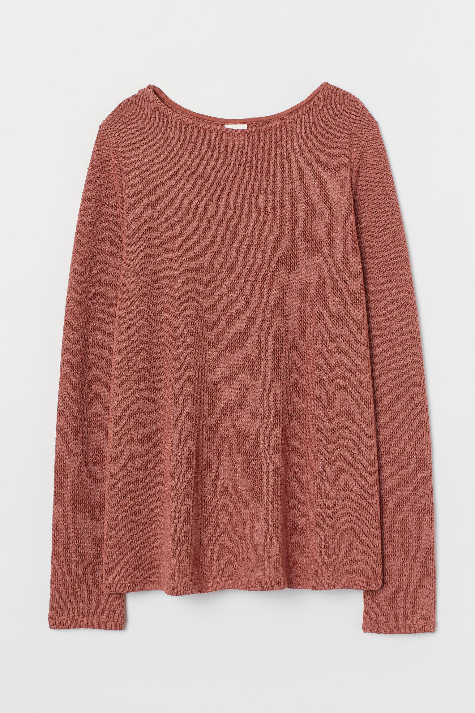 Джемпер H&M S Терракотовый (4049045672)