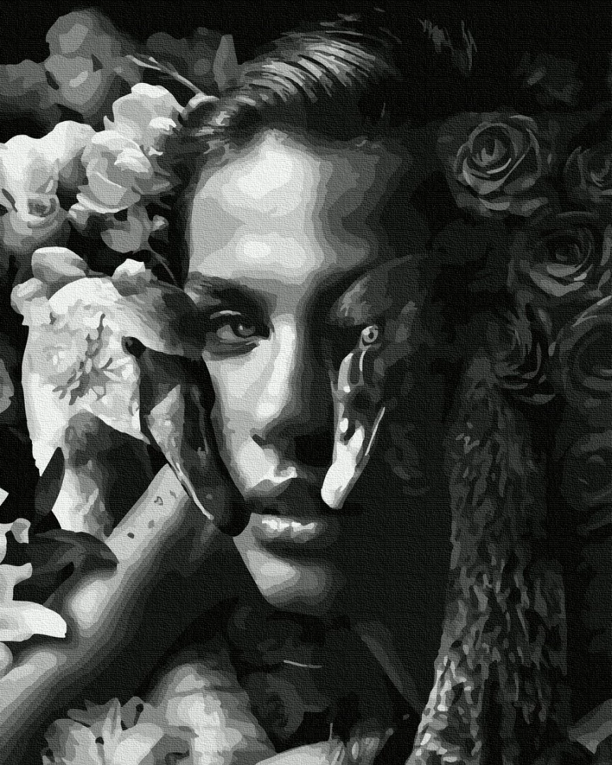 Картина по номерам Brushme Женщина с лебедями 40х50 см (BRM35638)