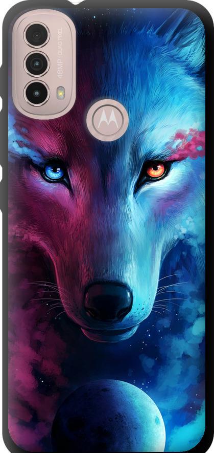 Чехол на Motorola E40 Арт-волк (3999b-2660-42517)