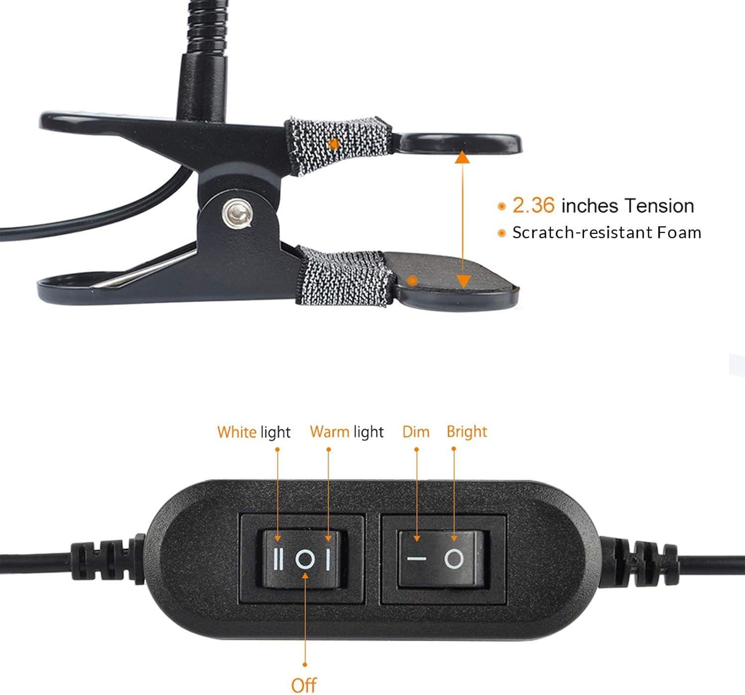 Настольная гибкая лампа LED Clip Desk Lamp LEPOWER - фото 3 Настольная гибкая лампа LED Clip Desk Lamp LEPOWER - фото 3