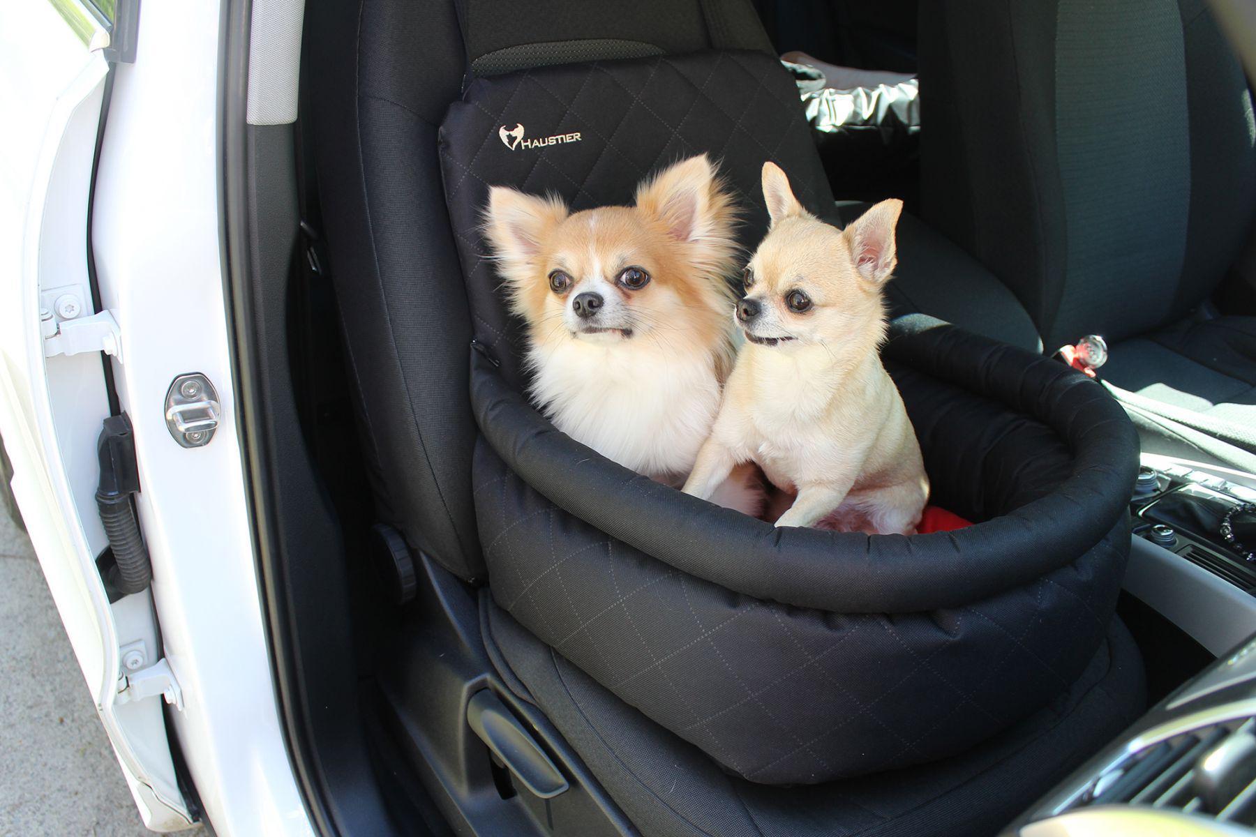 Автокресло для Собак Haustier Elegant Black M 45x45x24x52см (HT2-2-034) - фото 4 Автокресло для Собак Haustier Elegant Black M 45x45x24x52см (HT2-2-034) - фото 4