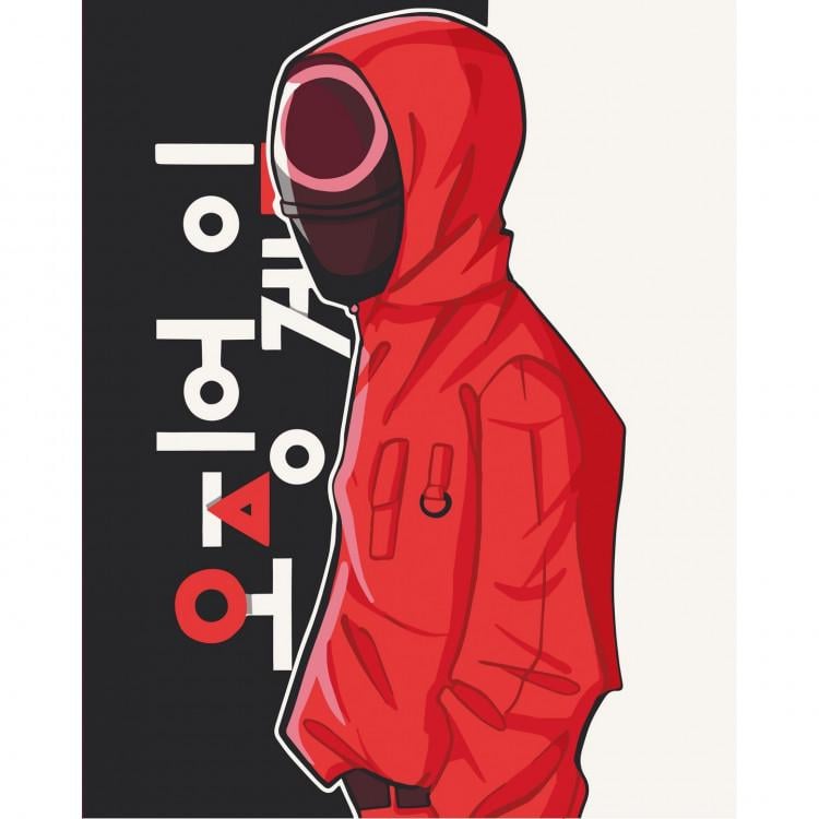 Картина за номерами ArtCraft Гра в кальмара Робочий 40х50 см (10298-AC)