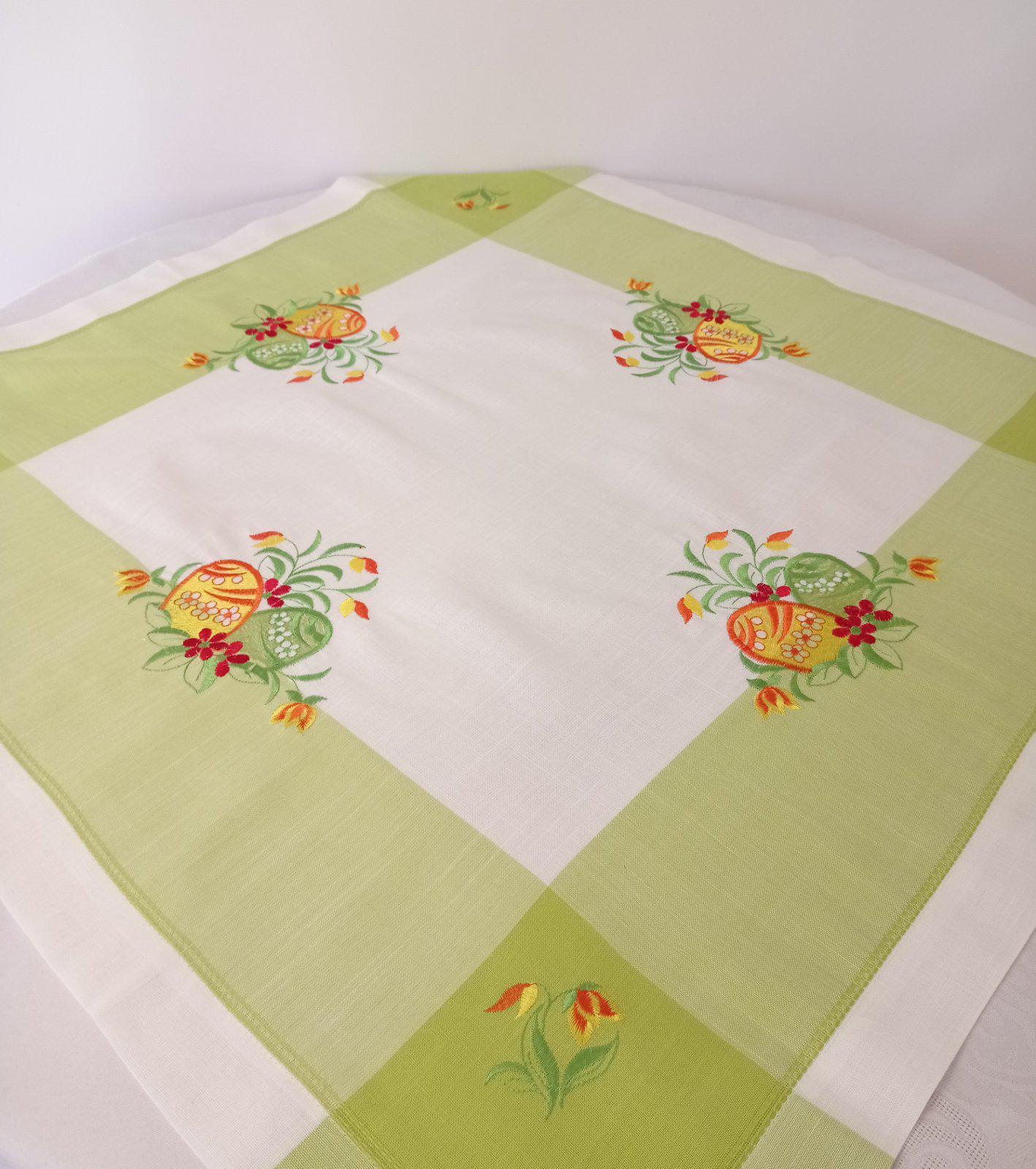 Скатерть квадратная пасхальная Bohao Easter Amazing Light Green (CN14245)