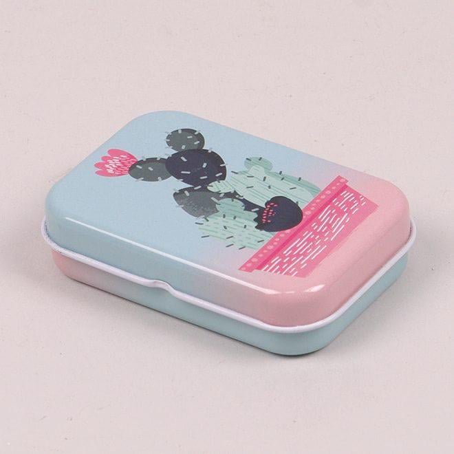 Коробочка металлическая Flora Кактусы для хранения мелочей (25278)