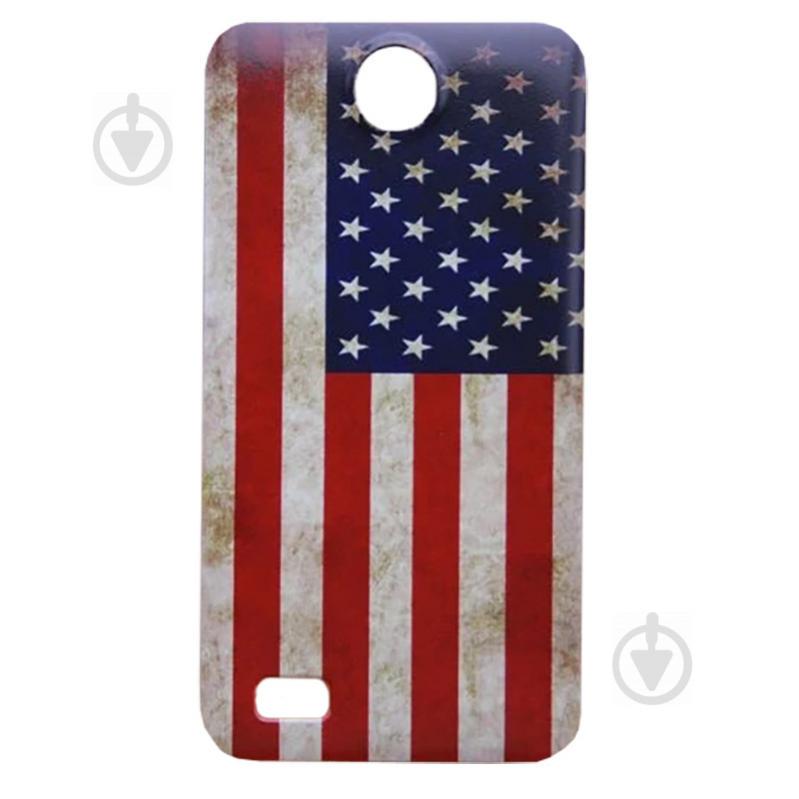 Чехол с рисунком Printed Plastic для Lenovo A656 Американский флаг (hub_ntUZ75122)