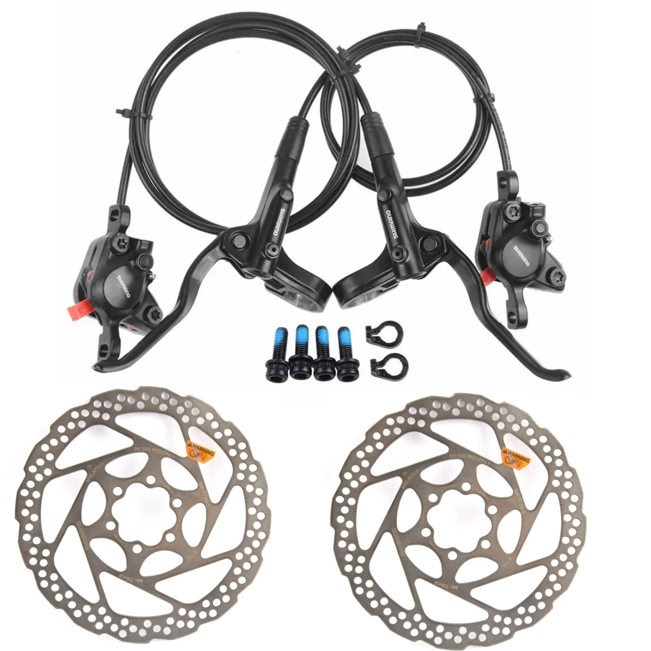 Комплект гідравлічних гальм Shimano MT-200 85/165 передній та задній з ротором
