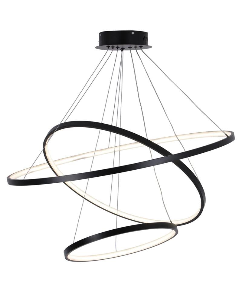 Светильник подвесной Polux 330024 Lea 3 LED 3x60W 4000K 8000Lm IP20 Черный (26385975)