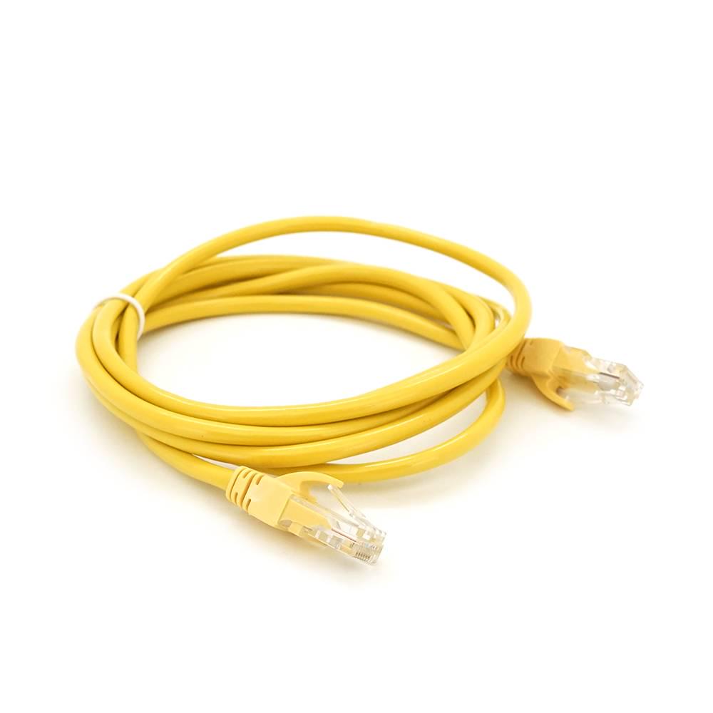 Патч-корд литий Ritar UTP RJ45 Cat,5e 2 м Cu мідь Q300 Жовтий