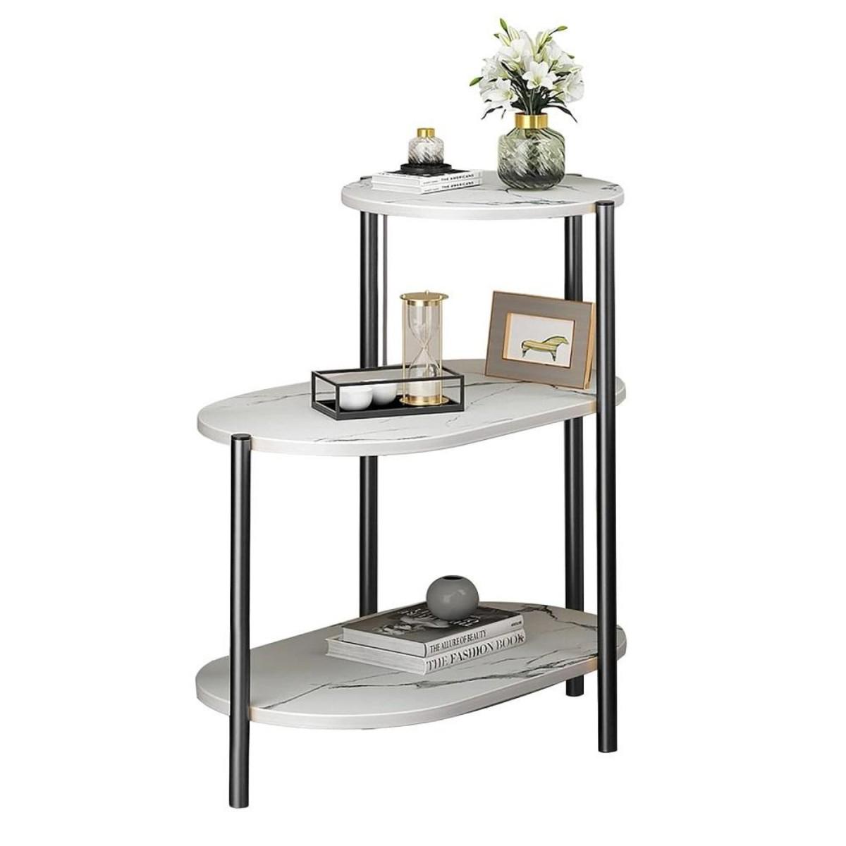 Стол журнальный Modern Home 3 яруса 65х40х62 см Белый (M50271-W)