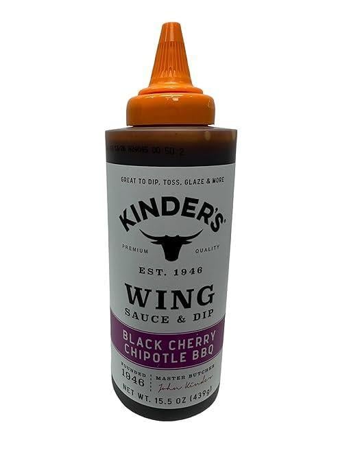Соус Kinder's Wing Sauce & Dip Black Cherry Chipotle BBQ вишня с чипотле 439 г (2679530422)