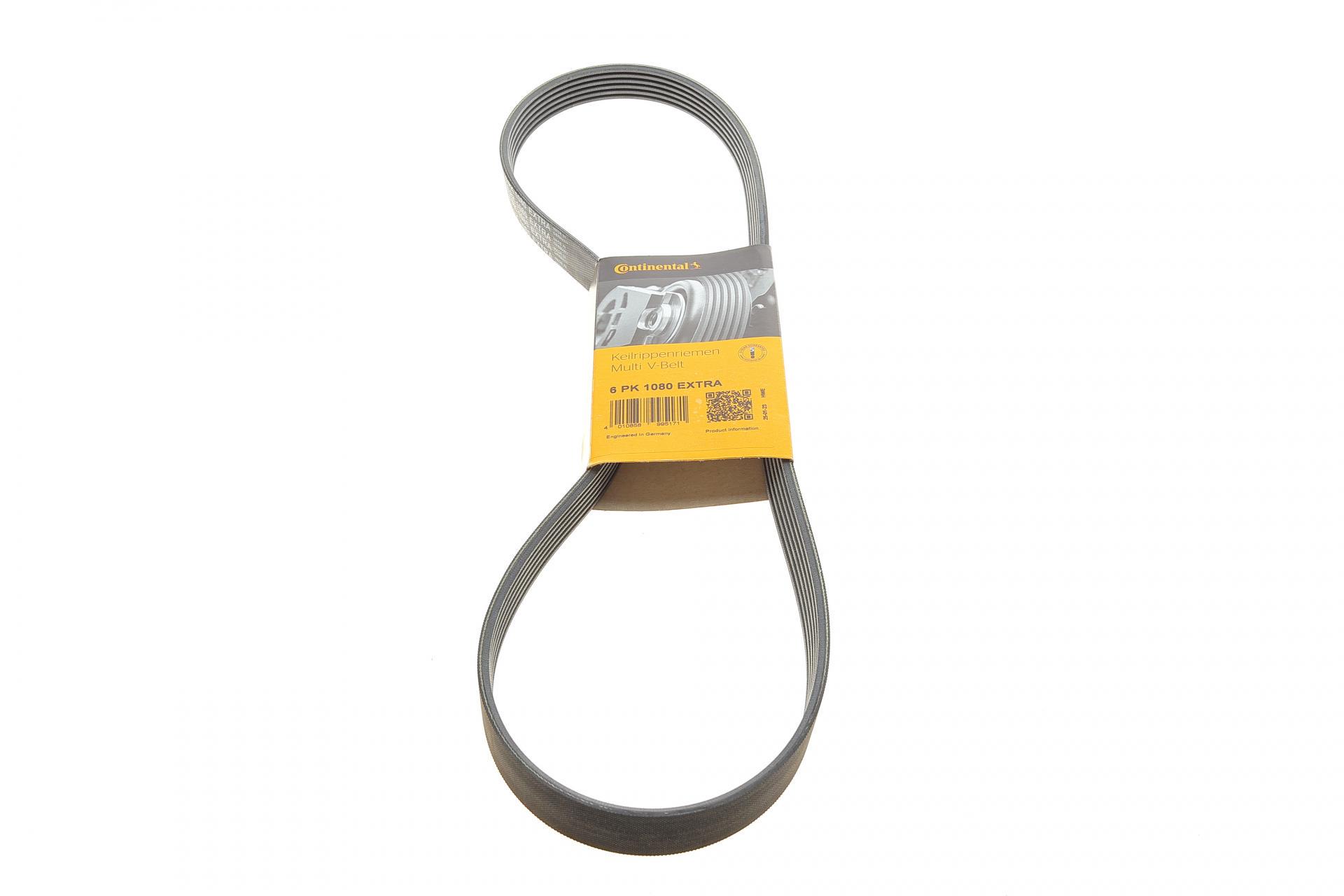 Ремень генератора Continental для Citroen DS5/Peugeot 3008/508 I 2.0DH 10-18 (6PK1080 EXTRA)