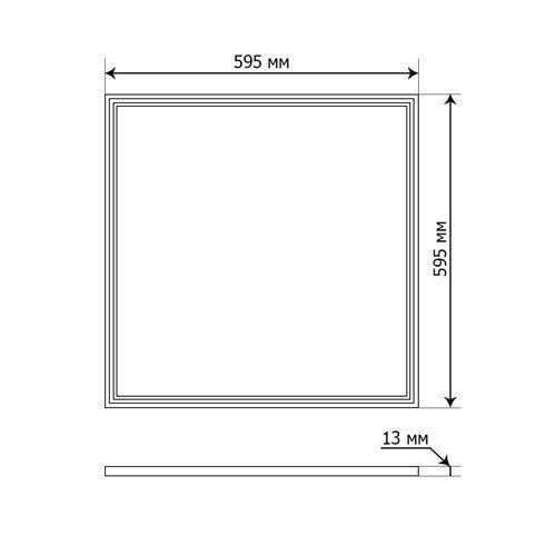 Панель светодиодная Biom JL-36-PL-2P-CW 36 Вт 6000К 600x600 мм - фото 3