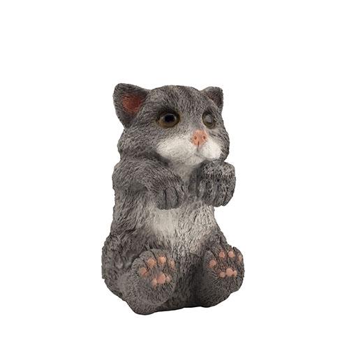 Садовая фигура Decoline Котик 1 Серый (F4058 P)