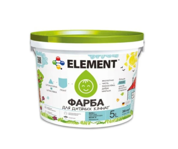 Краска для детских комнат Element 5 л (1771564950)
