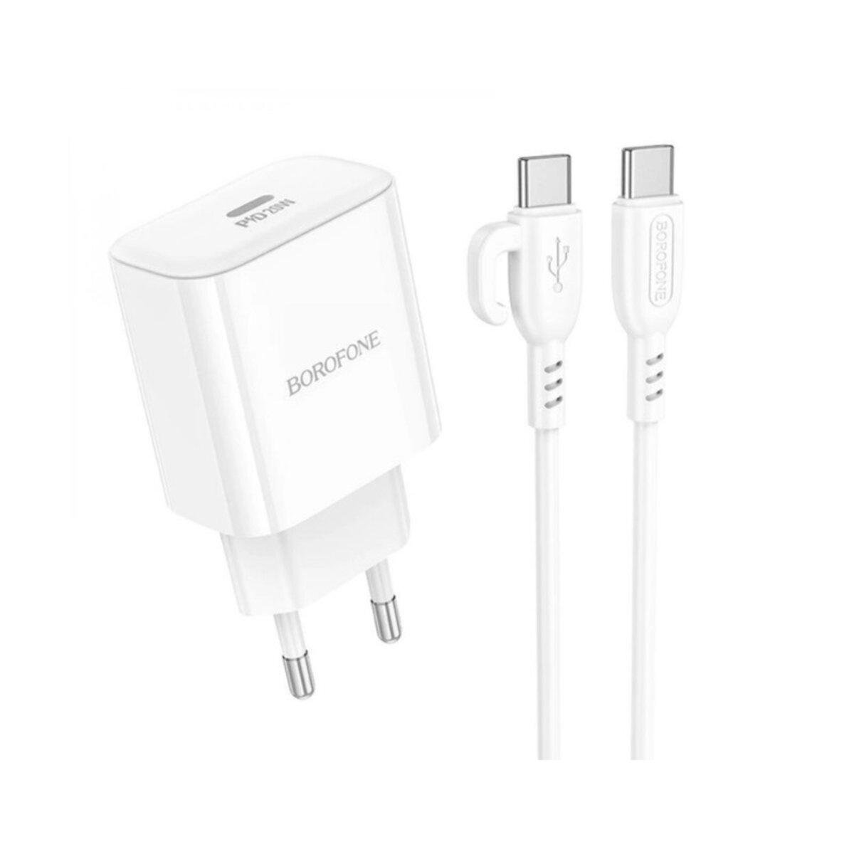 Зарядное устройство сетевое Borofone BA81A 20W USB-C USB-C 1 м White (25878688)