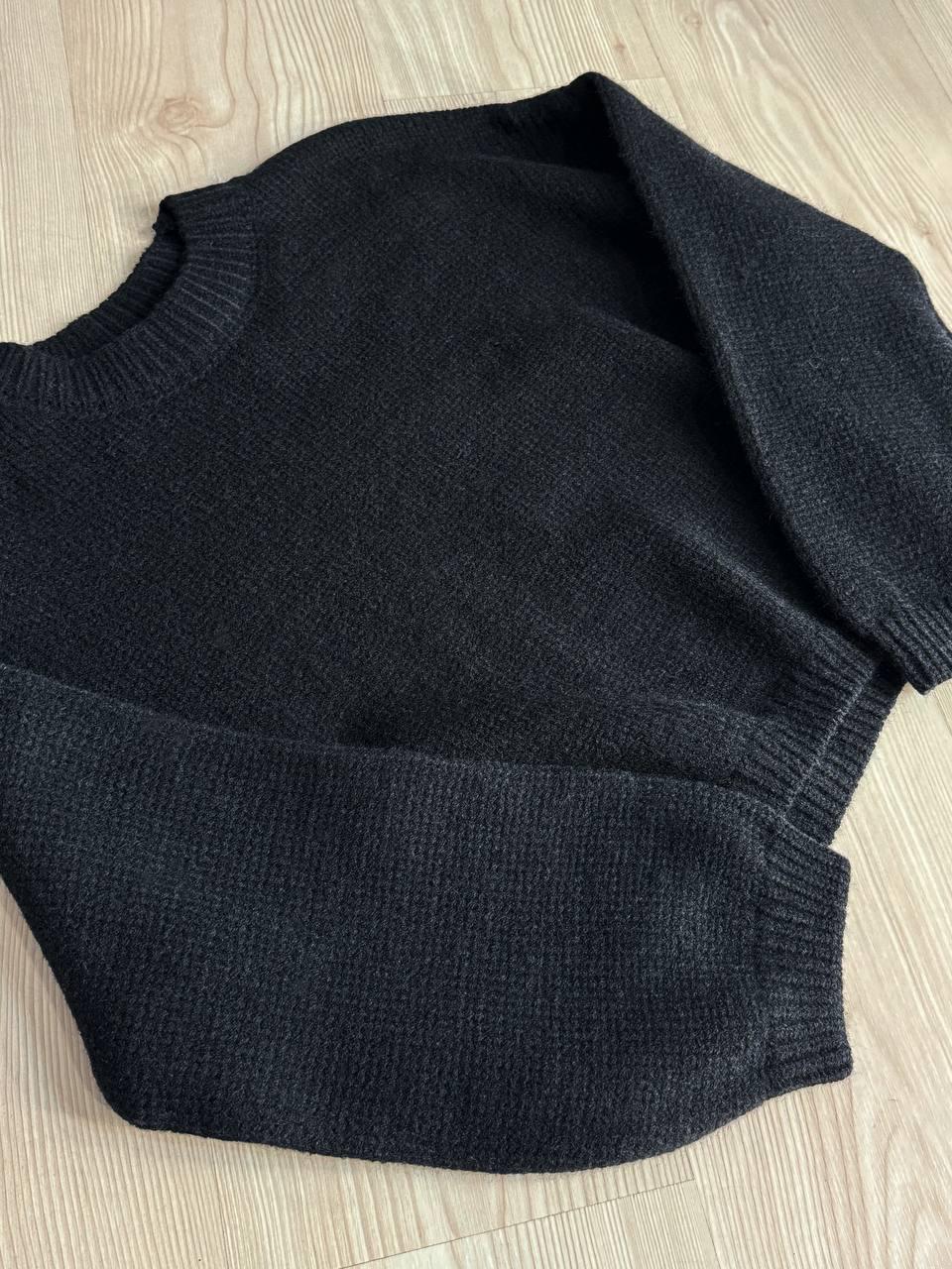 Свитер женский Fancy Matinee 539 оверсайз однотонный OS Черный (5304) - фото 2