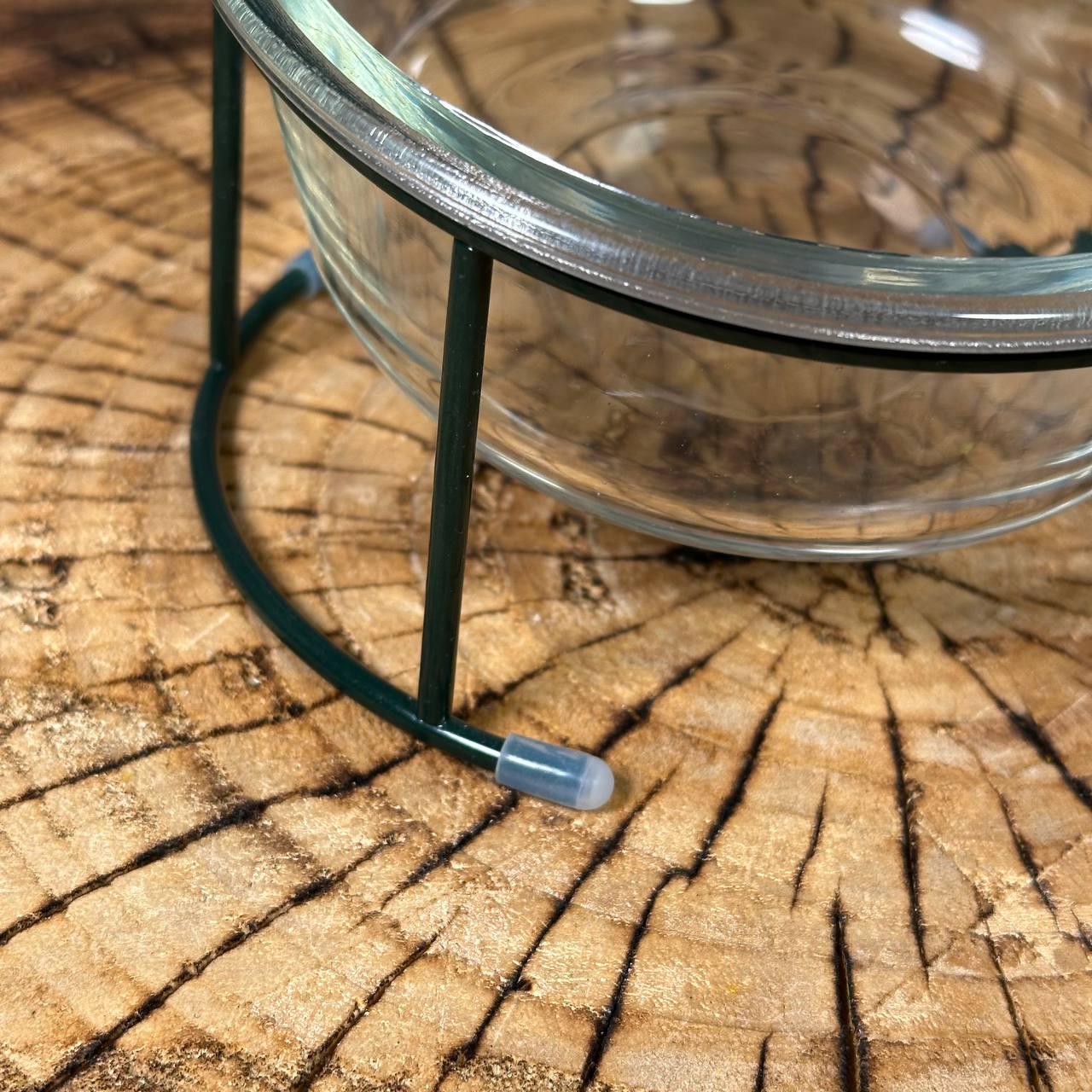 Миска на металлической подставке стеклянная для животных (14236356) - фото 6 Миска на металлической подставке стеклянная для животных (14236356) - фото 6