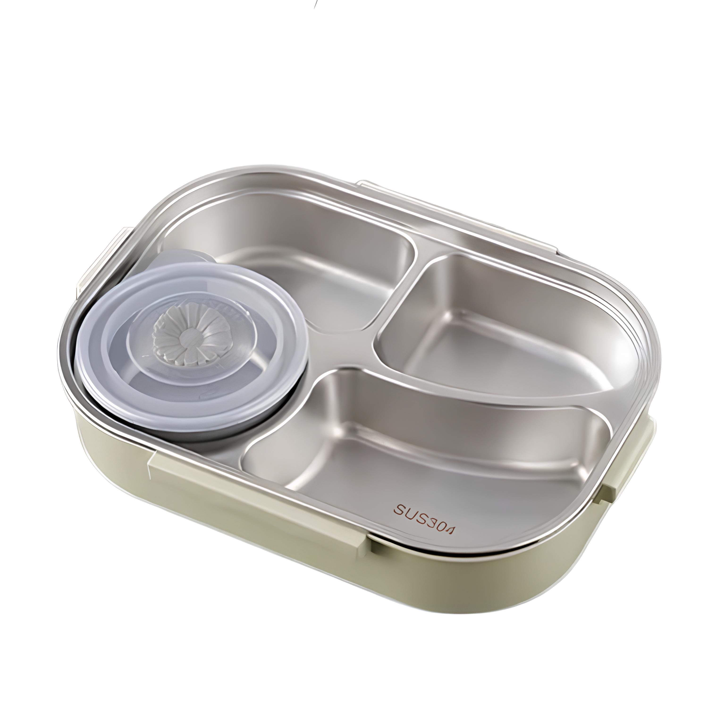 Ланч-бокс термо з нержавіючої сталі з термосумкою (2587) - фото 2