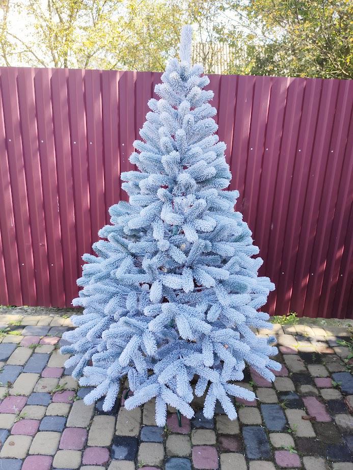 Штучна ялинка лита Буковельська засніжена з підставкою 2,50 м Зелений/Білий (NYT15287) - фото 8