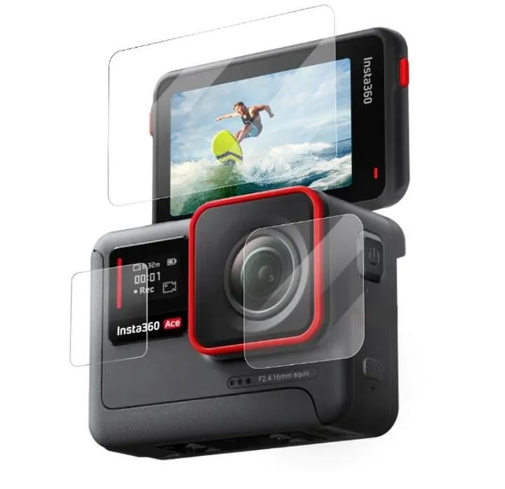 Захисне скло Telesin на лінзу та екран для екшн-камери Insta360 Ace (S6-FLM-03-TIS)
