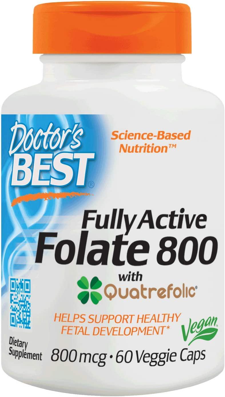 Фолиевая кислота Fully Active Folate 800,800 mcg 60 Veggie Caps