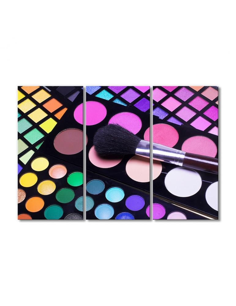 Картина модульная Радужная палитра 3 модуля 50x75 см