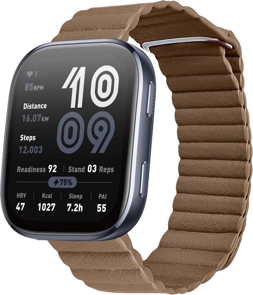 Ремешок кожаный Genis для Amazfit Bip 6 Brown (40521-30)
