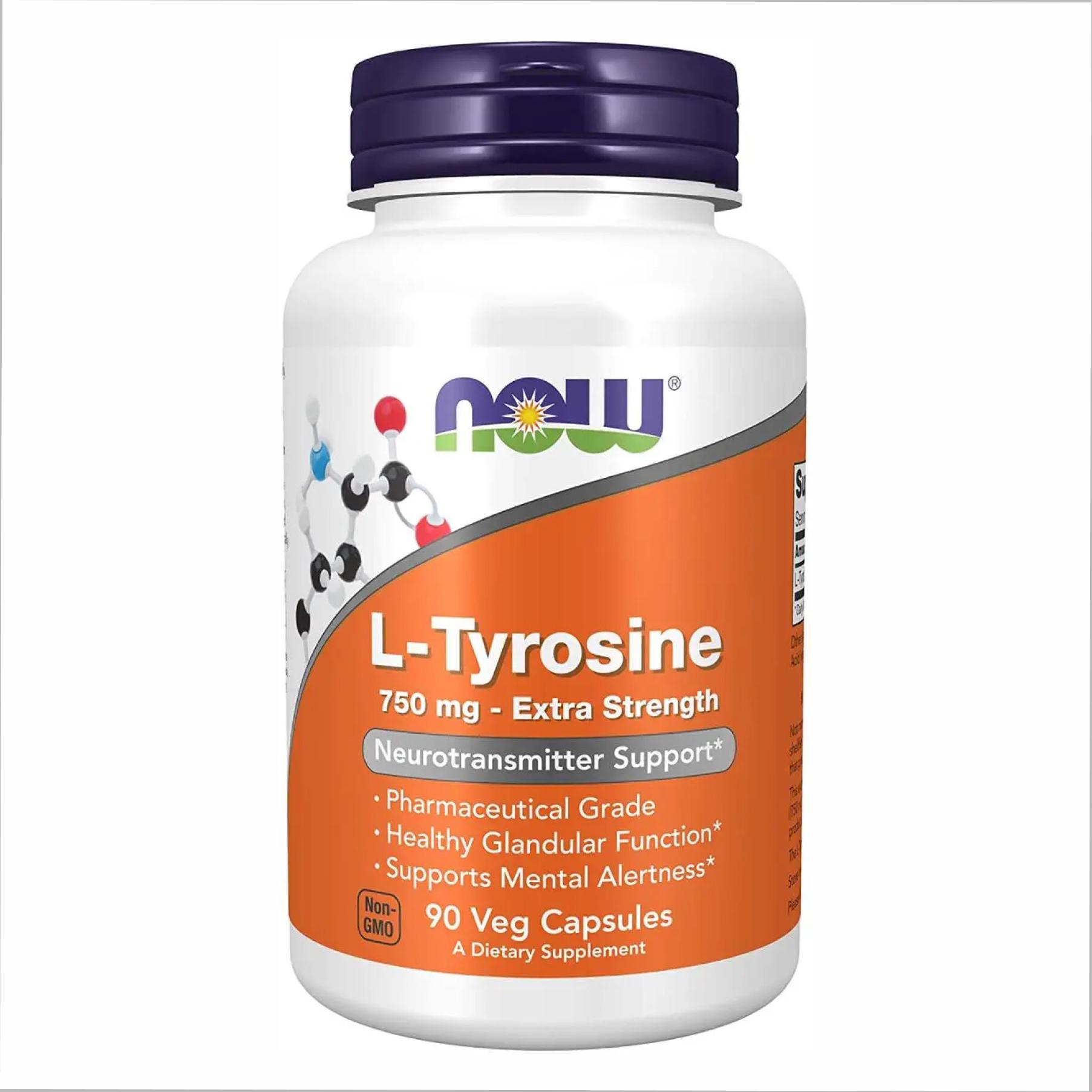 Аминокислота L-Tyrosine 750 mg 90 vcaps (2022-10-1330)