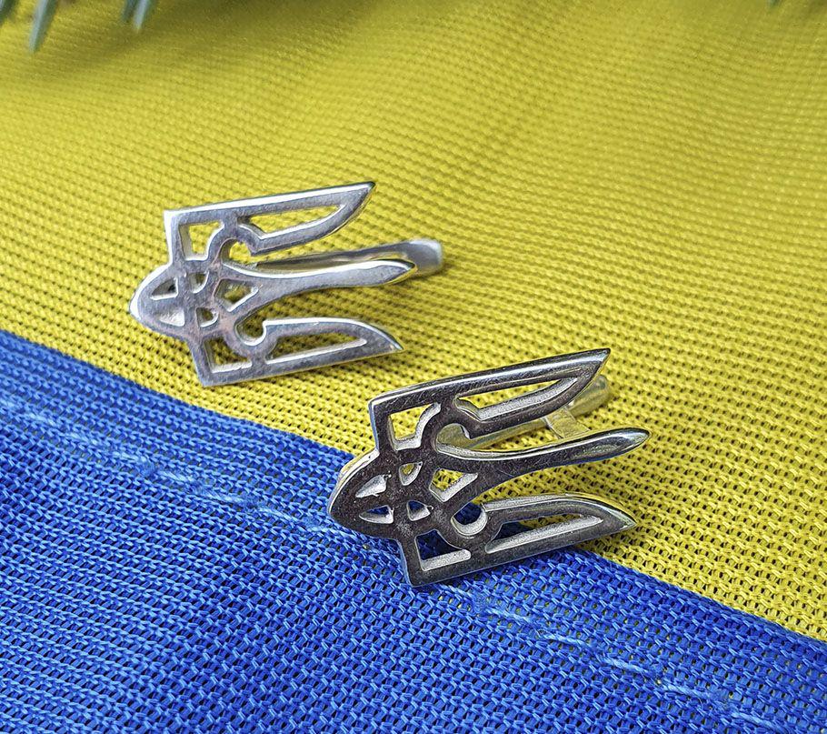 Серьги Maxi Silver 9161 Герб Украины (89161)