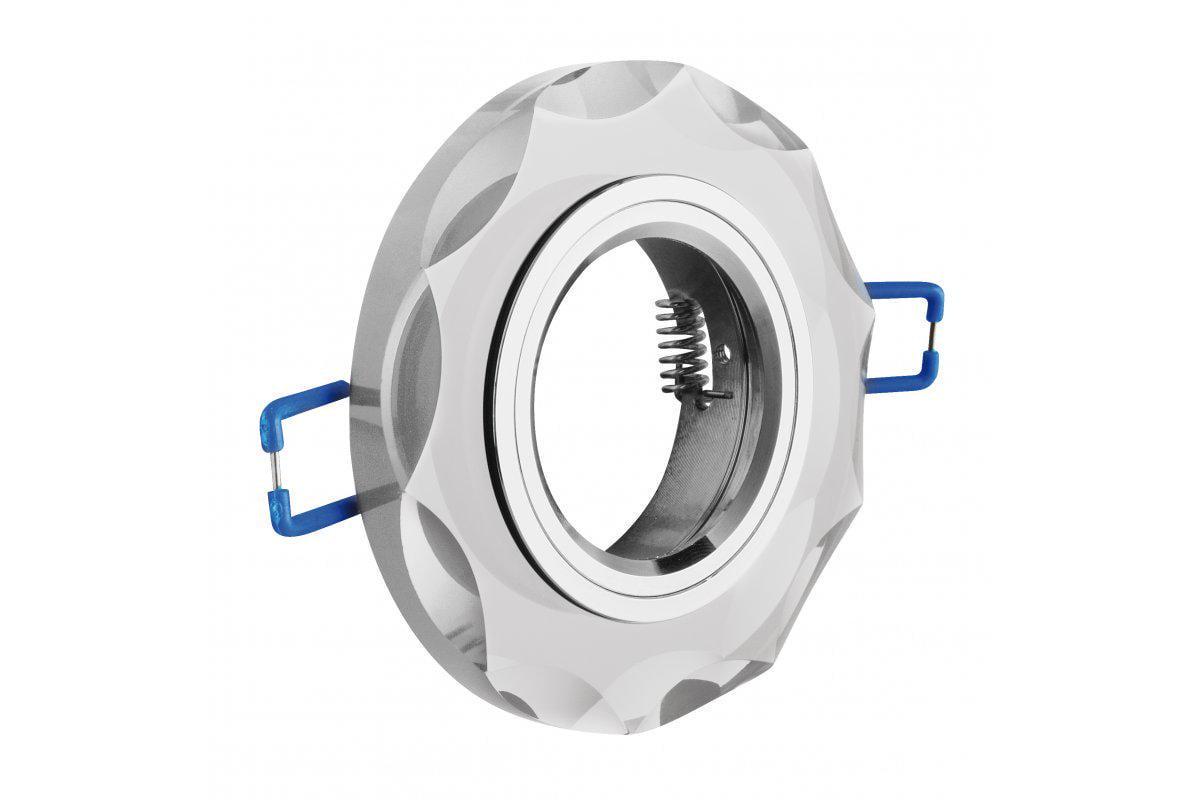 Корпус точечного светильника GTV BRILLANTE IP20 стекло круглый Белый