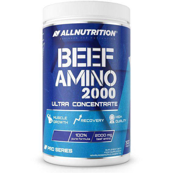 Аминокислота BCAA для спорта All Nutrition Beef Amino 2000 300 Tabs