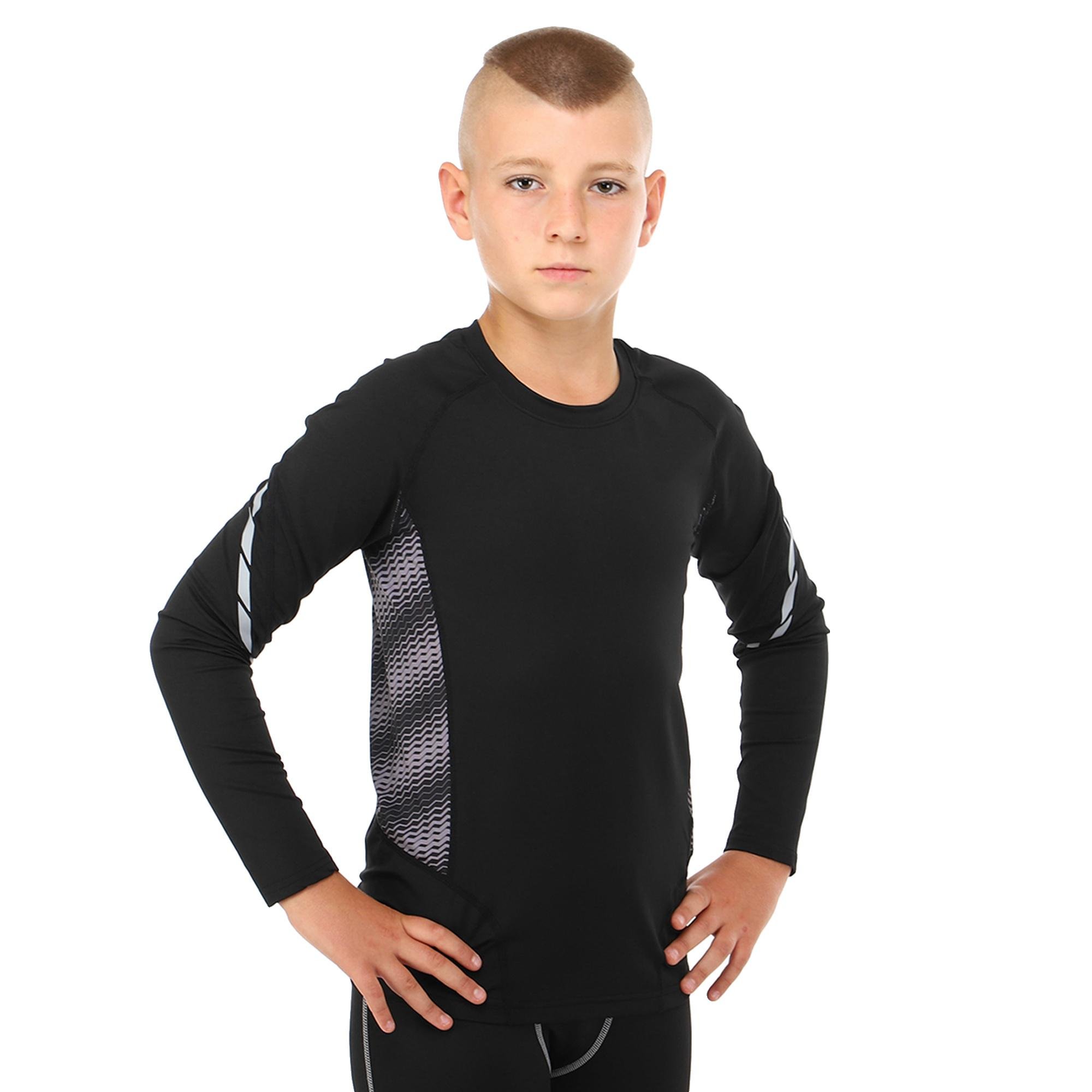 Компрессионная футболка мужская LIDONG UA-509 с длинным рукавом M рост 165-170 см Черный/Серый (6936116101382) - фото 2 Компрессионная футболка мужская LIDONG UA-509 с длинным рукавом M рост 165-170 см Черный/Серый (6936116101382) - фото 2