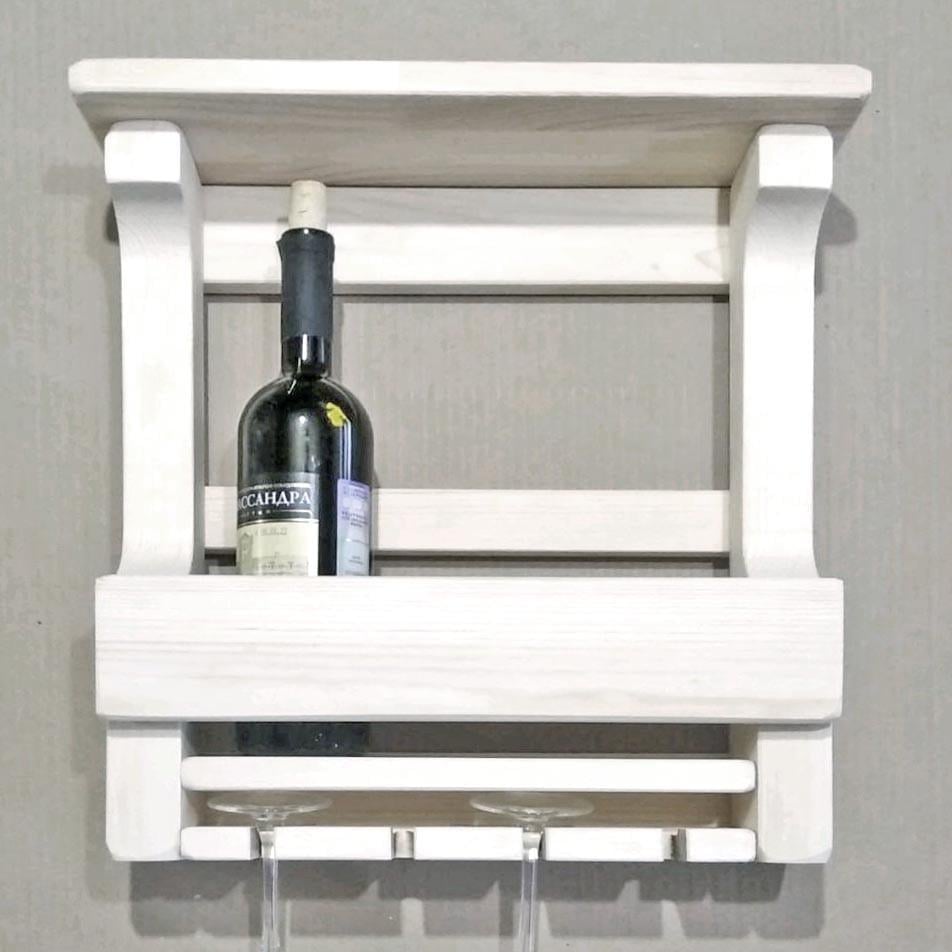 Полка для вина настенная из дерева Аникава Зефир (ПНК-025220)