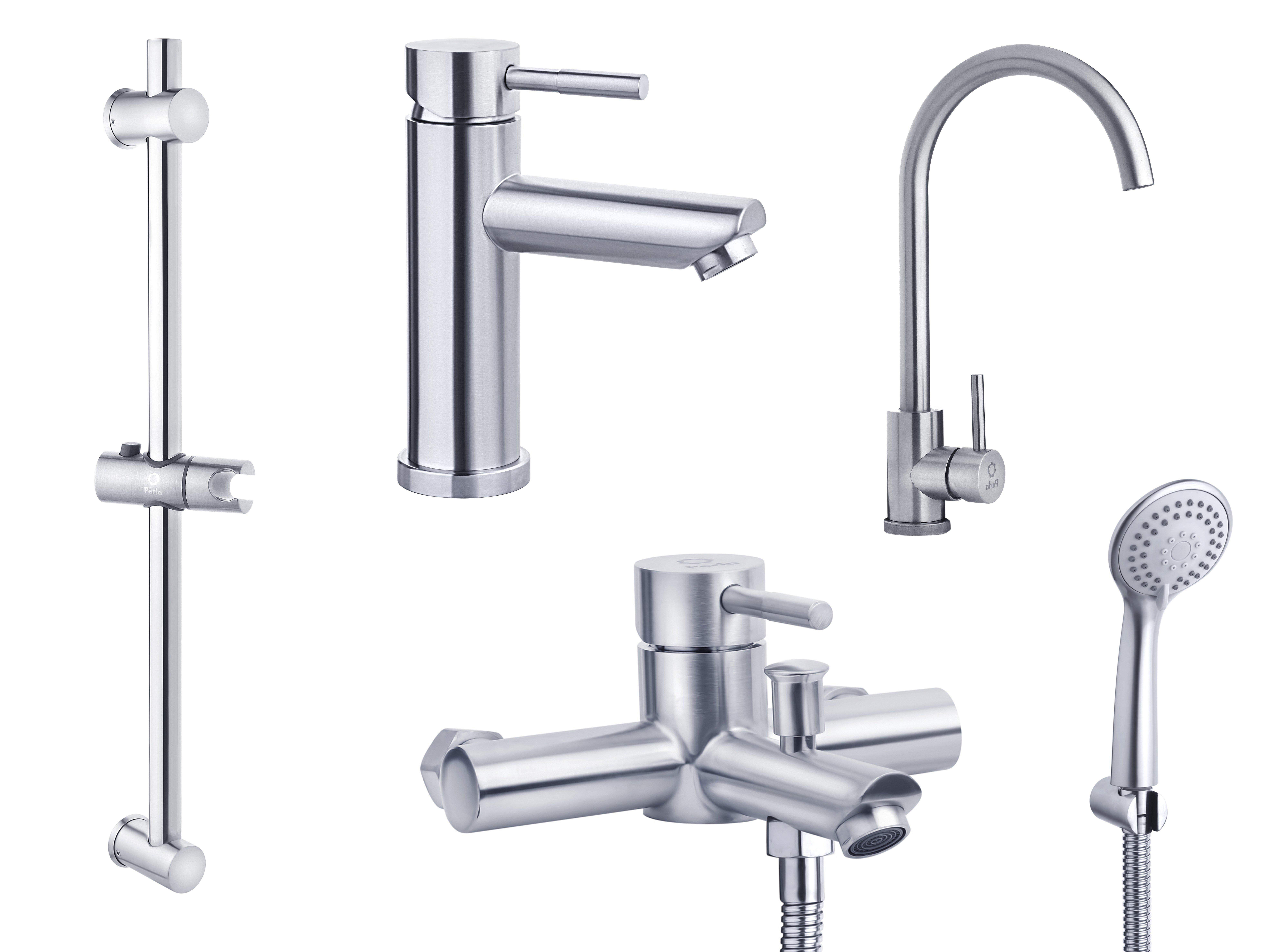 Набор смесителей Perla OCELI 102041-С (PSS101+PSS203+PSS204+PSA1031)