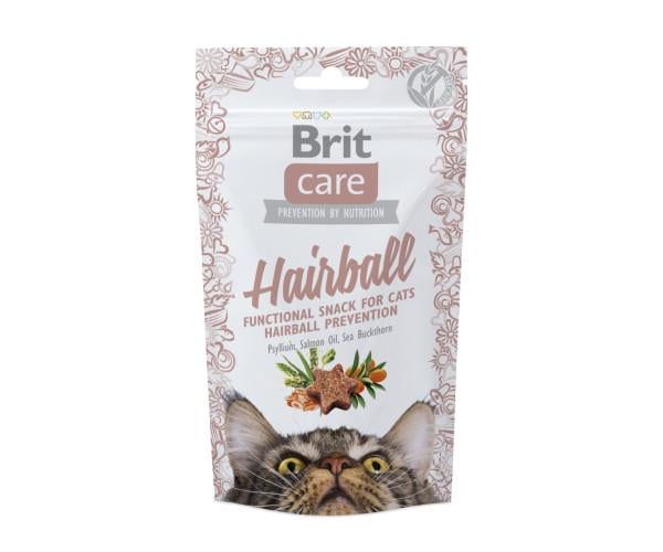 Ласощі для котів Brit Care Cat Snack Hairball для виведення шерсті зі шлунка 50 г