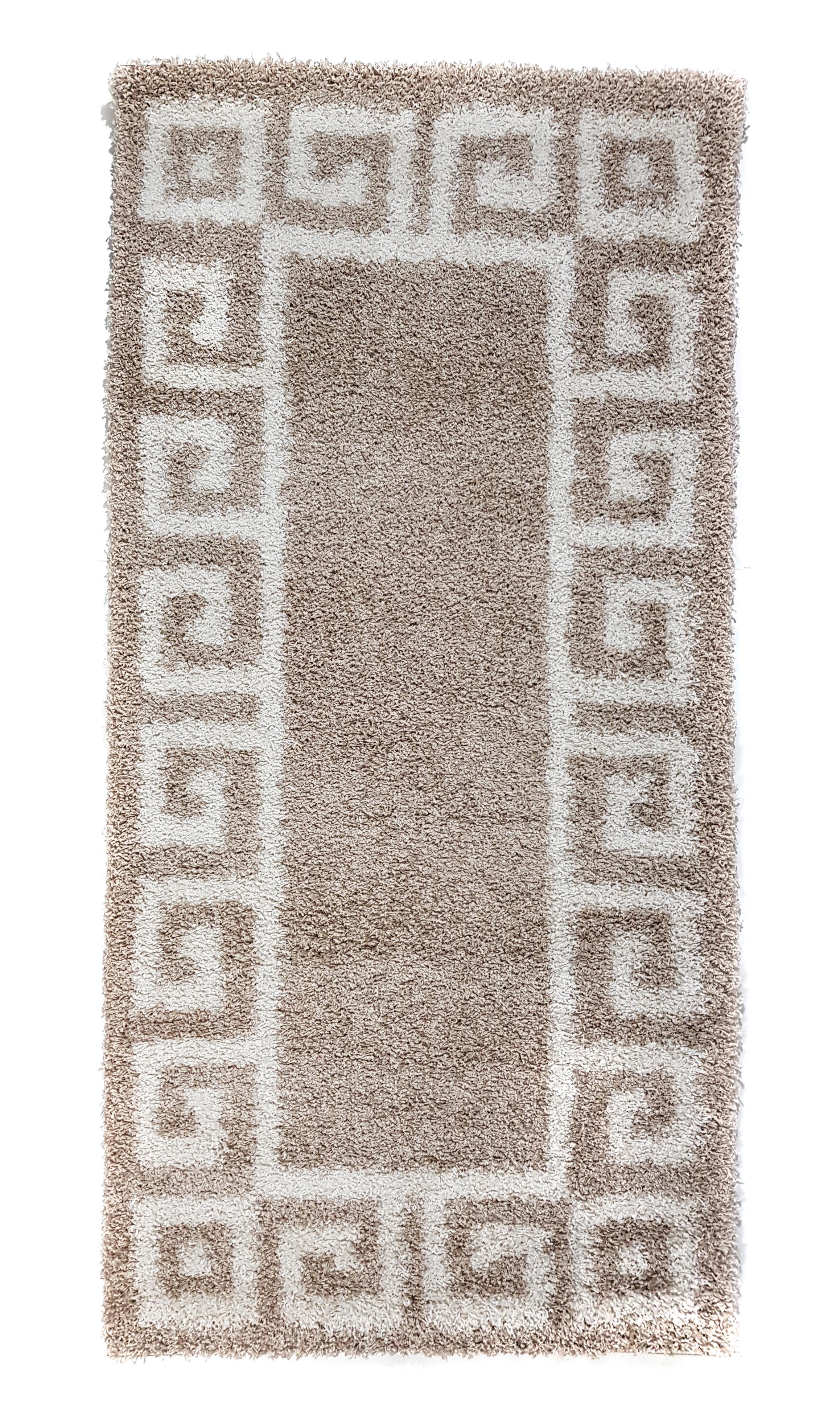 Ковер с высоким ворсом Super Lux Shaggy 200x300 см Бежевый (A361C)