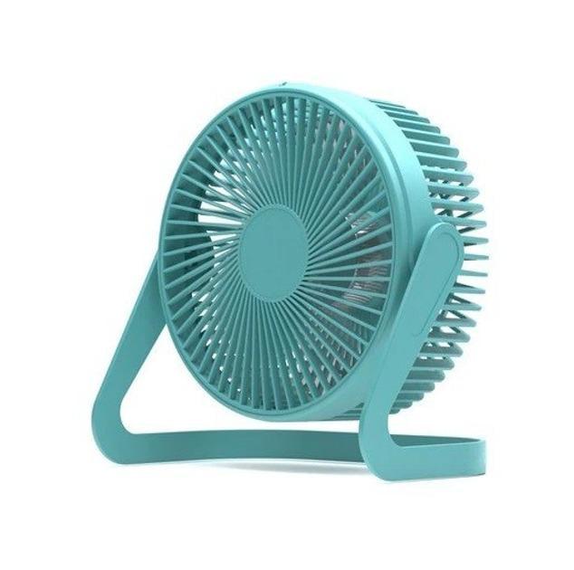 Вентилятор портативный настольный с регулировкой на 360° USB Sky Blue (19314002)