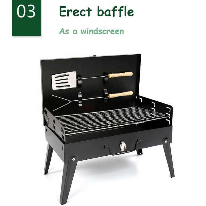 Мангал гриль для шашлыка раскладной с решеткой/вилкой и лопаткой - фото 10 Мангал гриль для шашлыка раскладной с решеткой/вилкой и лопаткой - фото 10