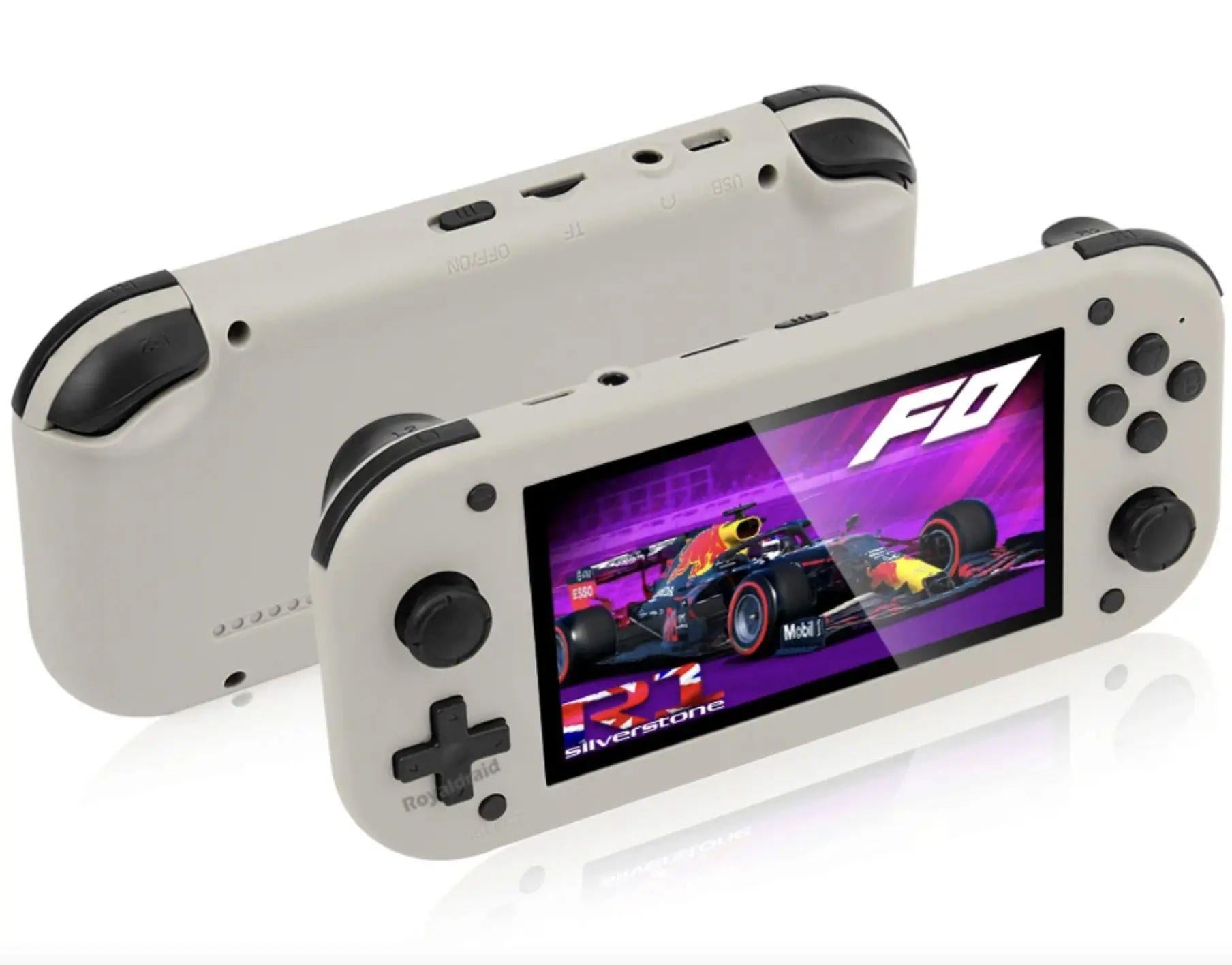 Консоль SJGAM BOYHOM M17 4,3" IPS-экран PSP/PS1/NES 128 Гб 2000 мАч 15000 игр Cortex A7 Серый